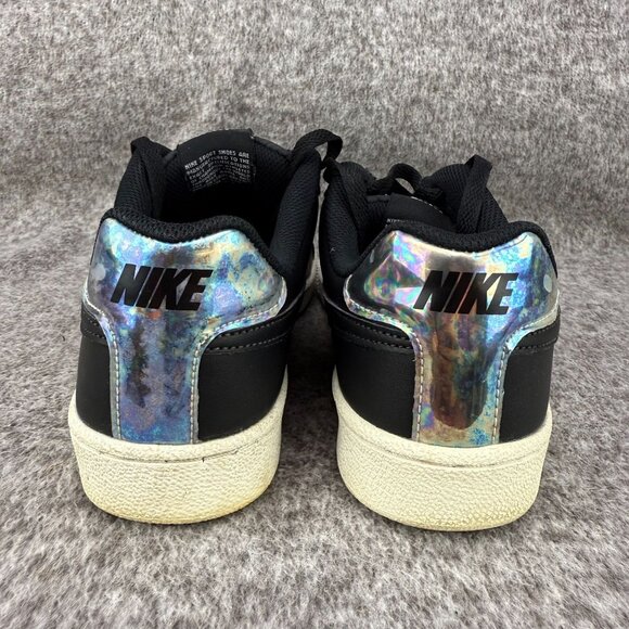 ✅ Womens 8.5 Nike Court Royale Low Top Shoes Trainers Black/iridescent Sneakers - Picture 8 of 13